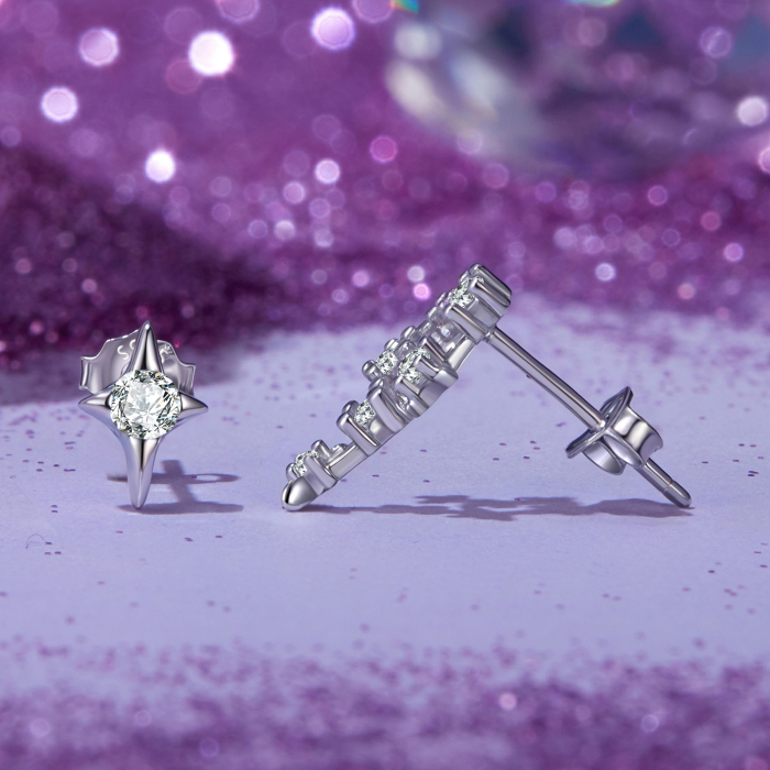 Cercei argint asimetrici zodia rac [7]