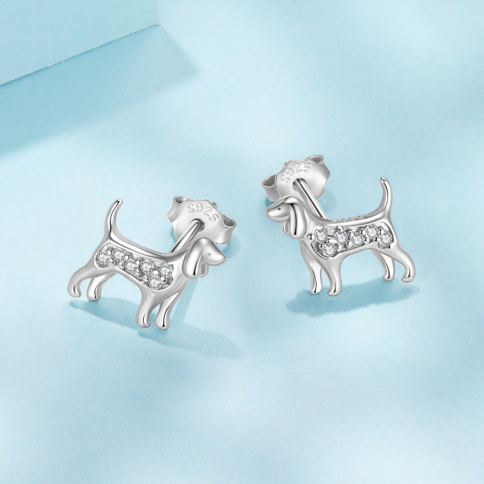 Cercei argint catei Golden Retriever [5]