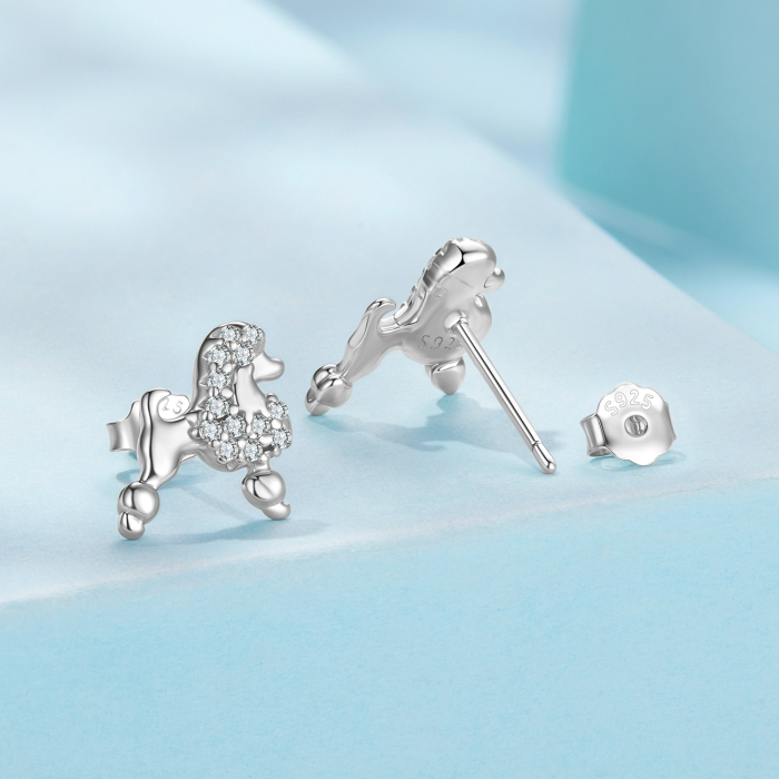 Cercei argint catei Pudel [3]