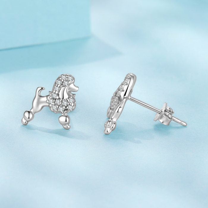 Cercei argint catei Pudel [7]