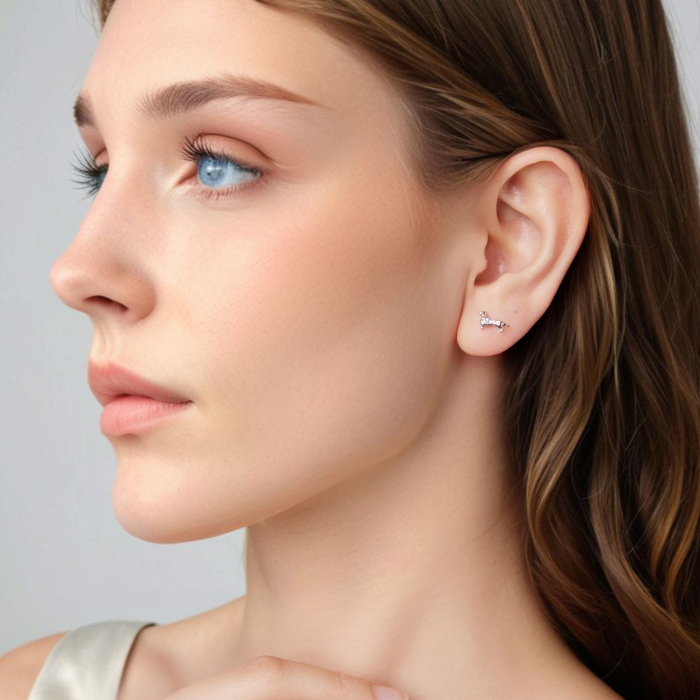 Cercei argint catei Teckel [6]