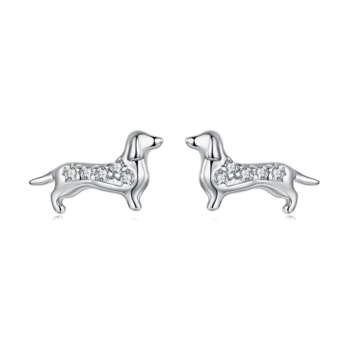 Cercei argint catei Teckel [1]