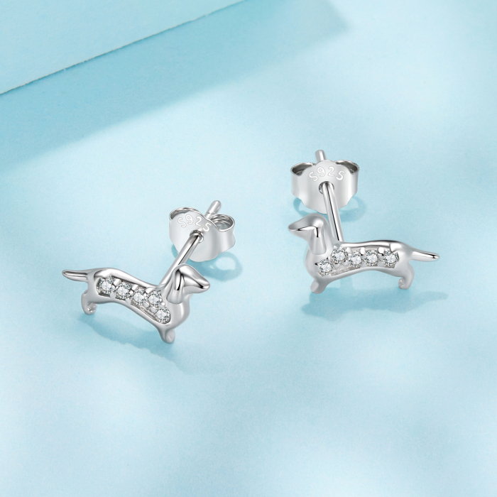 Cercei argint catei Teckel [5]