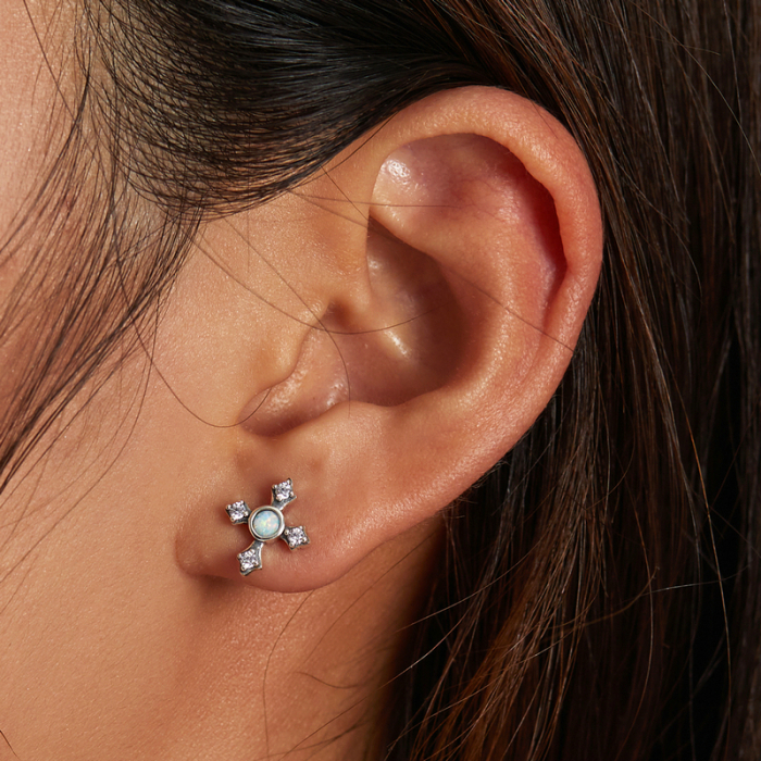 Cercei argint cruciulite vintage [2]