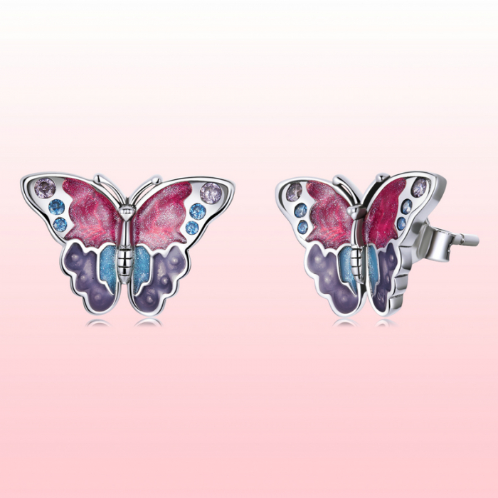 Cercei argint cu fluturasi [13]