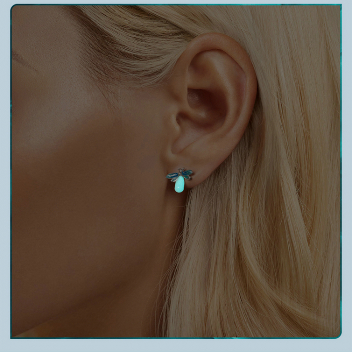 Cercei argint cu licurici fosforescenti [4]