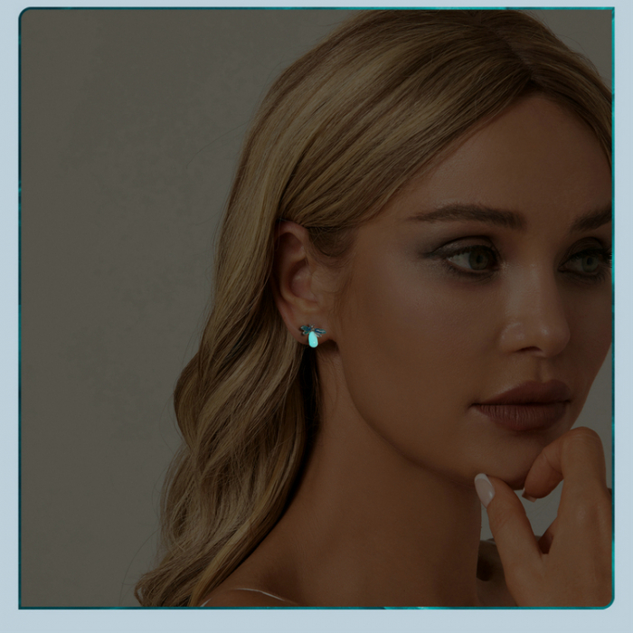 Cercei argint cu licurici fosforescenti [2]