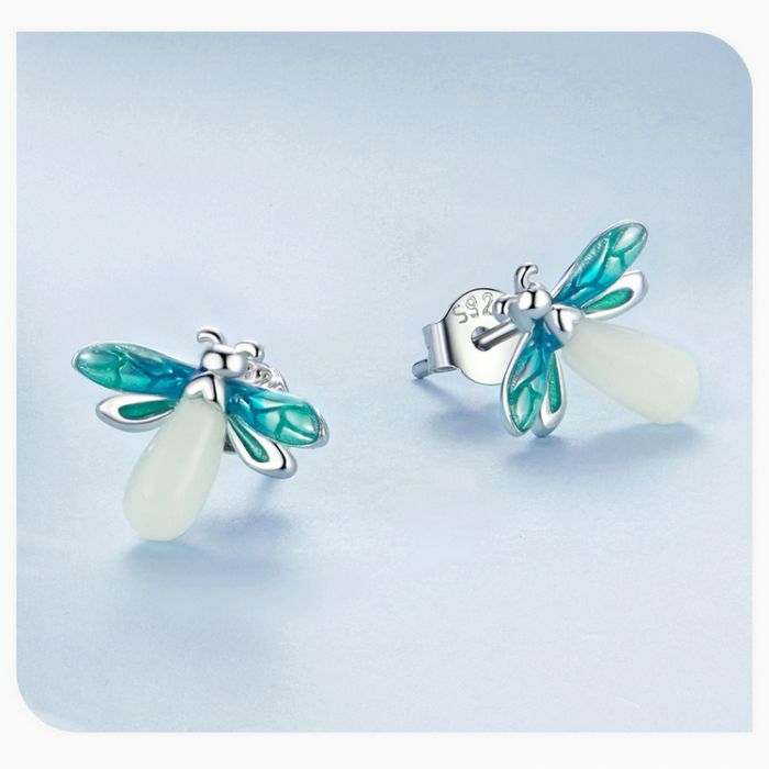 Cercei argint cu licurici fosforescenti [11]