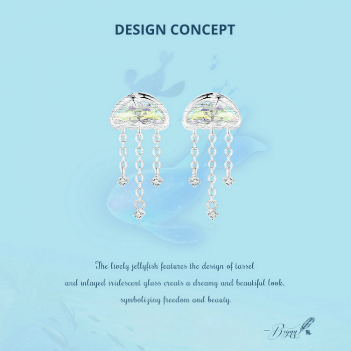 Cercei argint cu meduze [10]