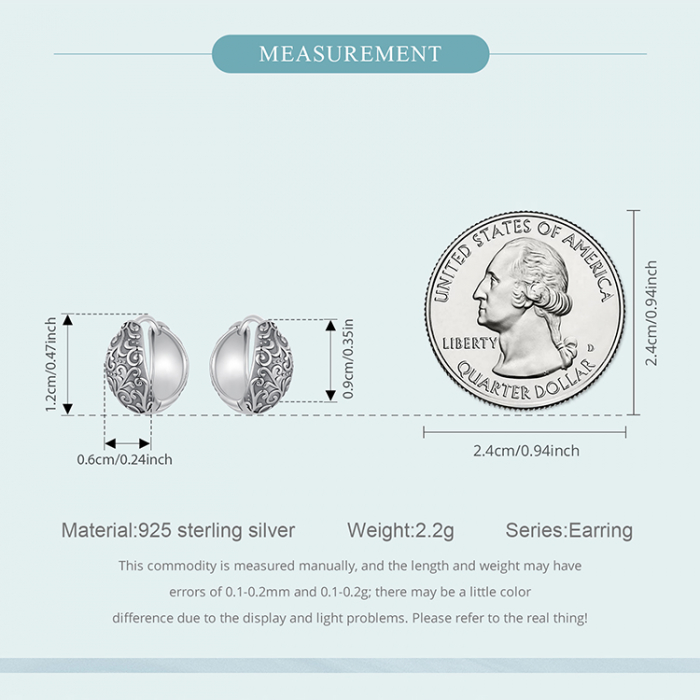 Cercei argint cu model floral [12]