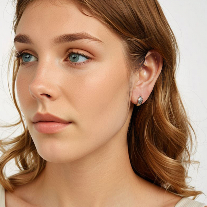 Cercei argint cu model floral [6]