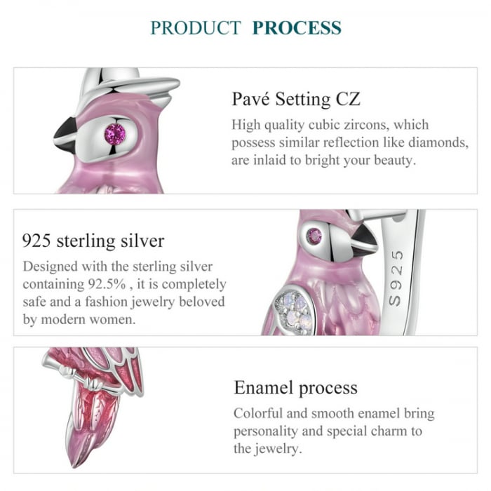 Cercei argint cu papagali [10]