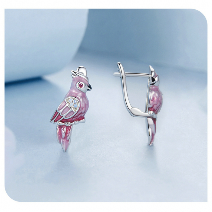 Cercei argint cu papagali [14]