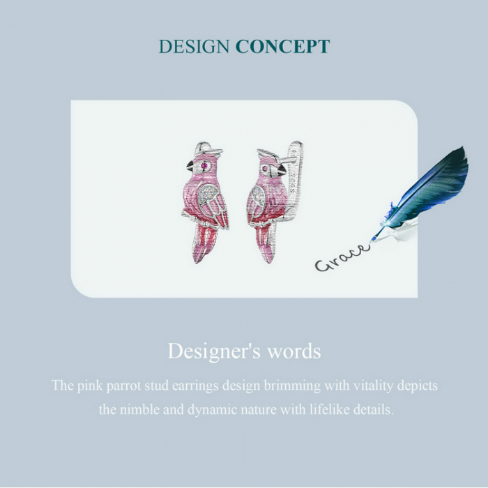 Cercei argint cu papagali [13]