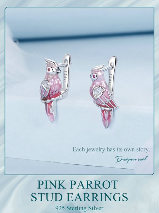 Cercei argint cu papagali [15]