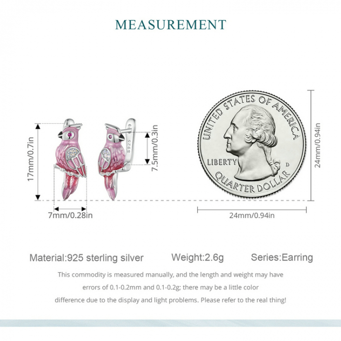 Cercei argint cu papagali [12]