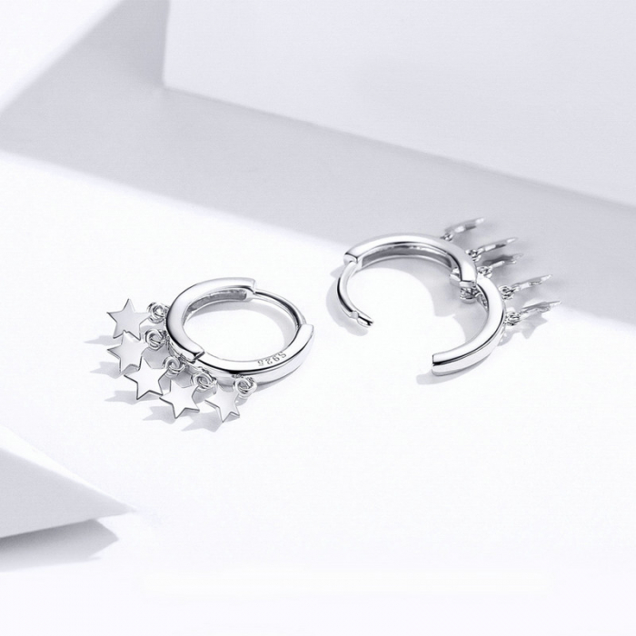 Cercei argint cu pentagrame [7]