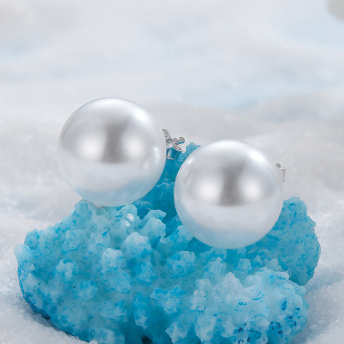 Cercei argint cu perle 12 mm [6]
