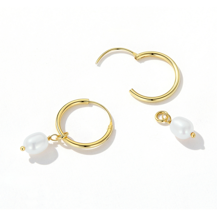 Cercei argint cu perle naturale Baroque [4]