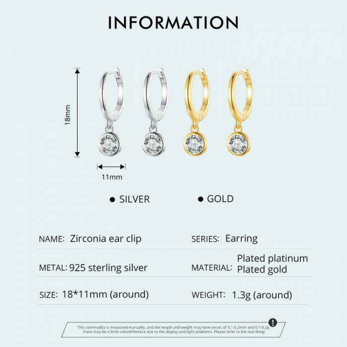 Cercei argint cu zirconii [10]