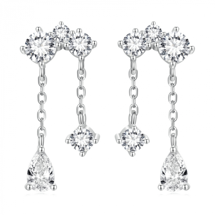 Cercei argint cu zirconii sclipitoare [9]