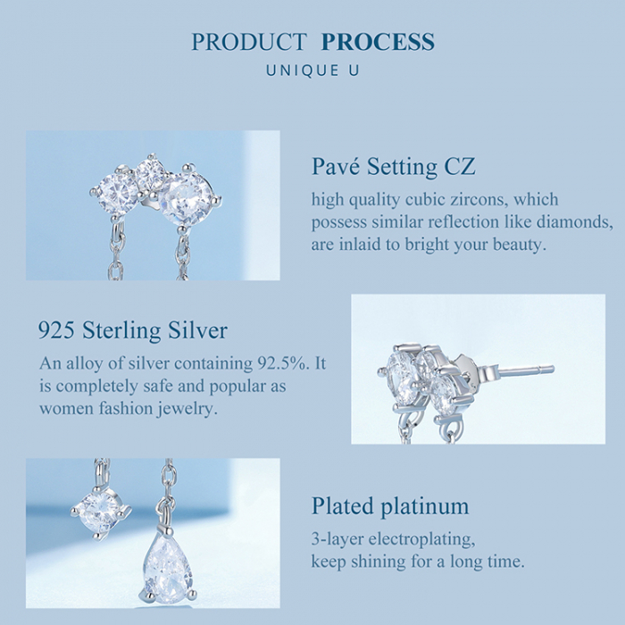 Cercei argint cu zirconii sclipitoare [12]