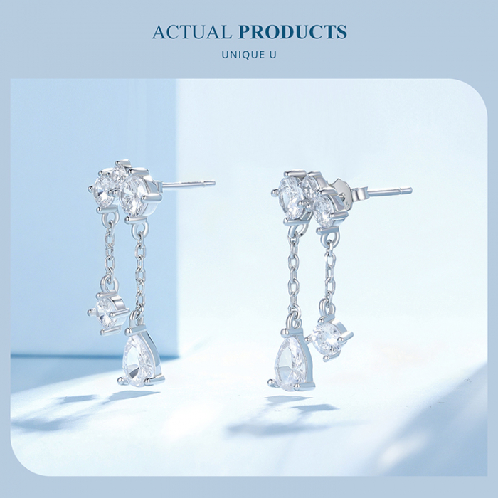 Cercei argint cu zirconii sclipitoare [15]