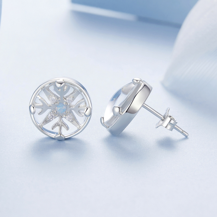 Cercei argint cu zirconiu si opal [7]