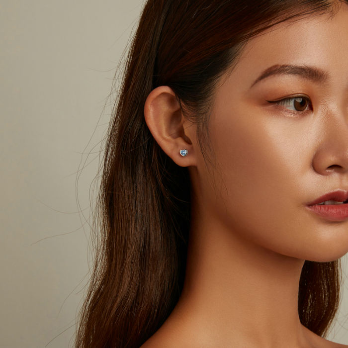 Cercei argint dragoste simpla [8]