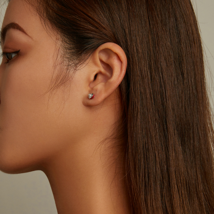 Cercei argint dragoste simpla [9]