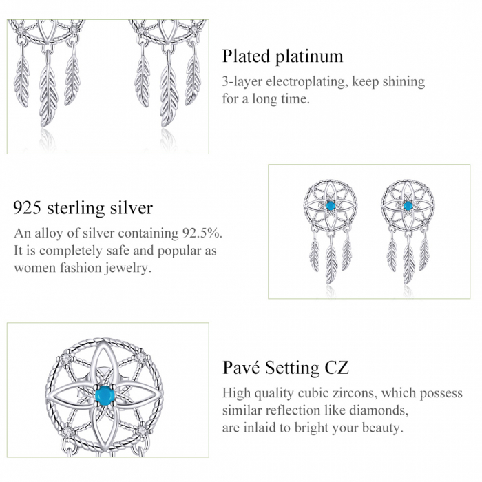 Cercei argint Dreamcatcher [7]