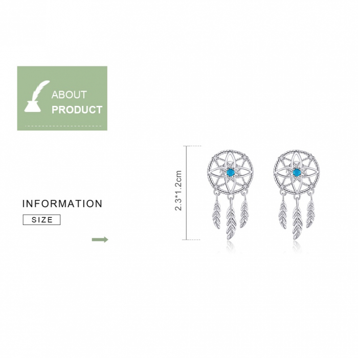 Cercei argint Dreamcatcher [6]