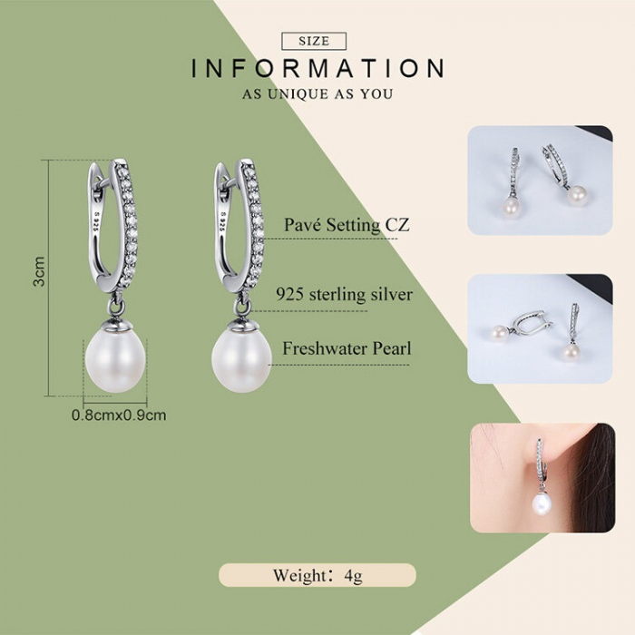 Cercei argint eleganti cu perle naturale si zirconii [5]