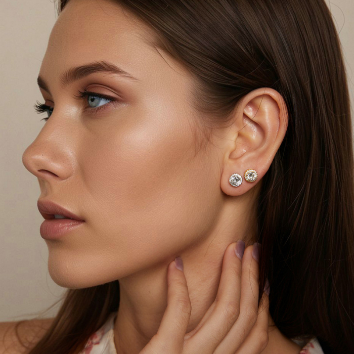 Cercei argint eleganti cu zirconii [10]