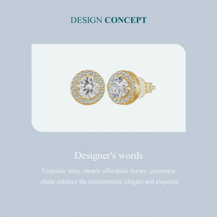 Cercei argint eleganti cu zirconii [7]