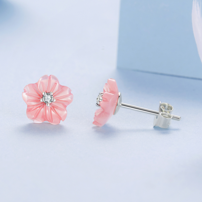 Cercei argint Flori Sakura Roz [7]