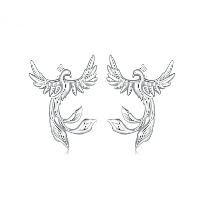 Cercei argint pasarea Phoenix [11]