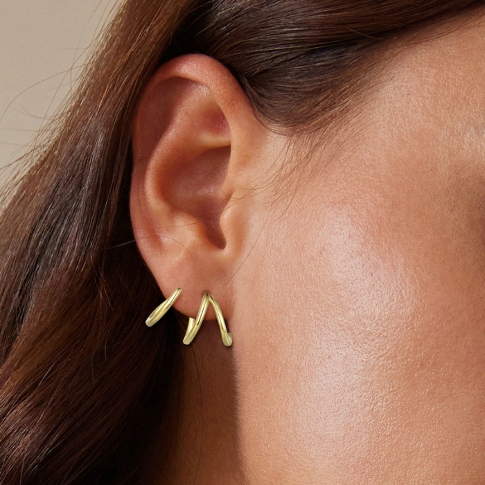 Cercei argint peste lob [2]