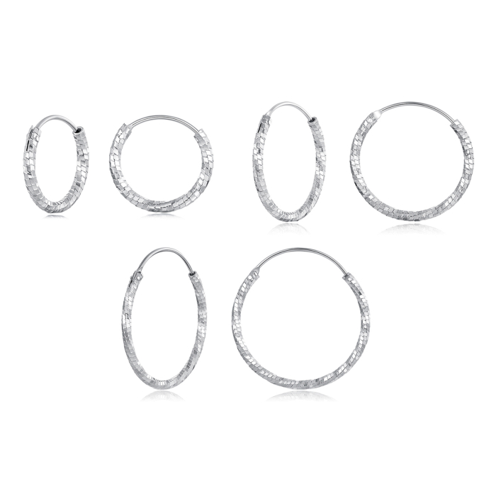 Cercei argint rasuciti Disco [16]