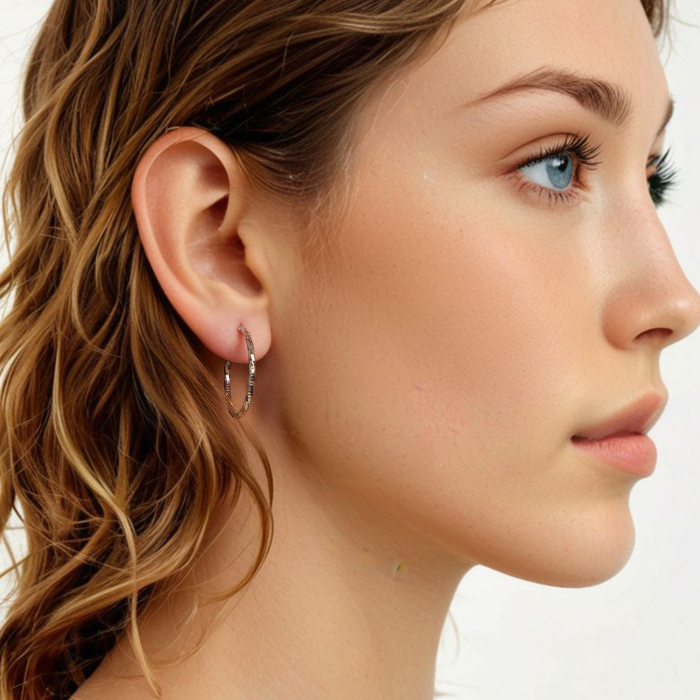 Cercei argint rasuciti Disco [7]