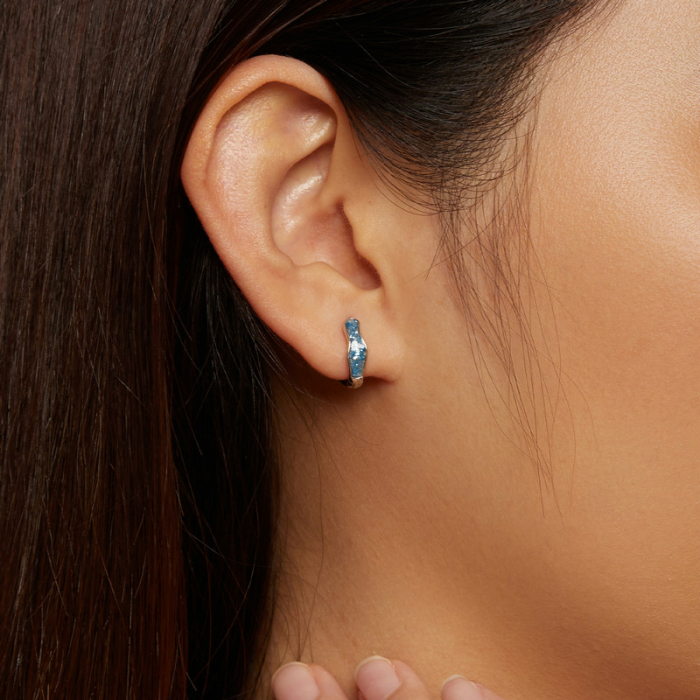 Cercei argint rotunzi albastrul cerului [6]