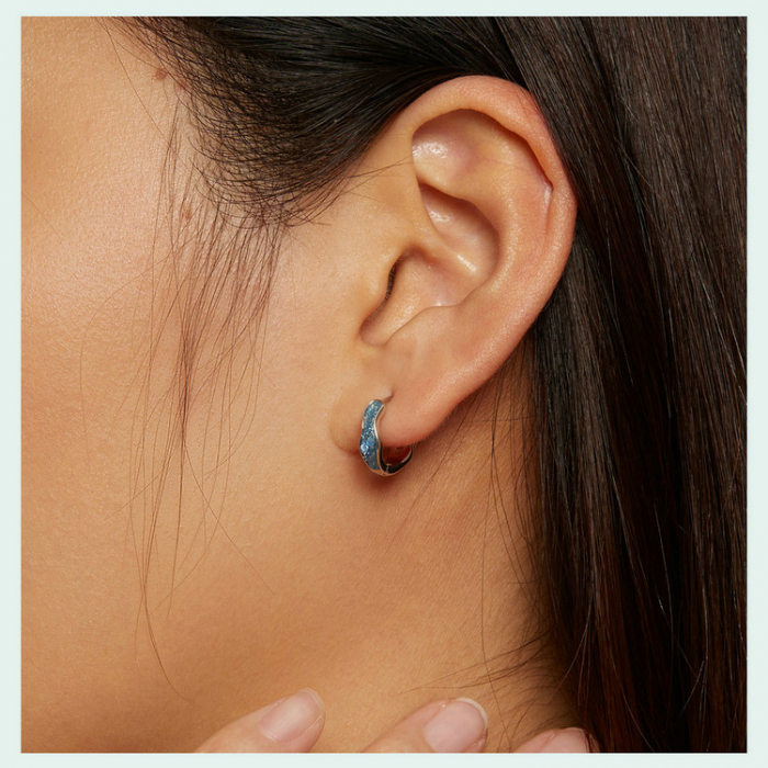 Cercei argint rotunzi albastrul cerului [13]