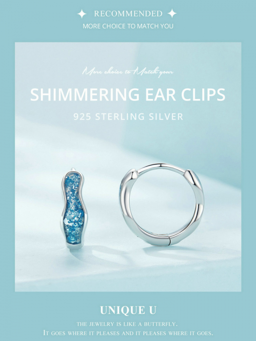 Cercei argint rotunzi albastrul cerului [14]