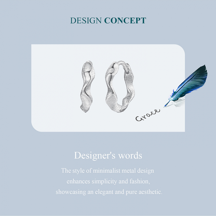 Cercei argint rotunzi cu valuri [11]