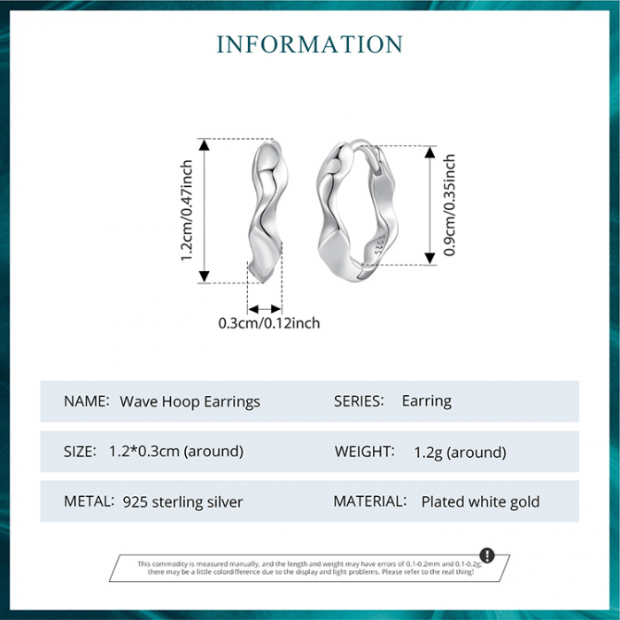 Cercei argint rotunzi cu valuri [9]