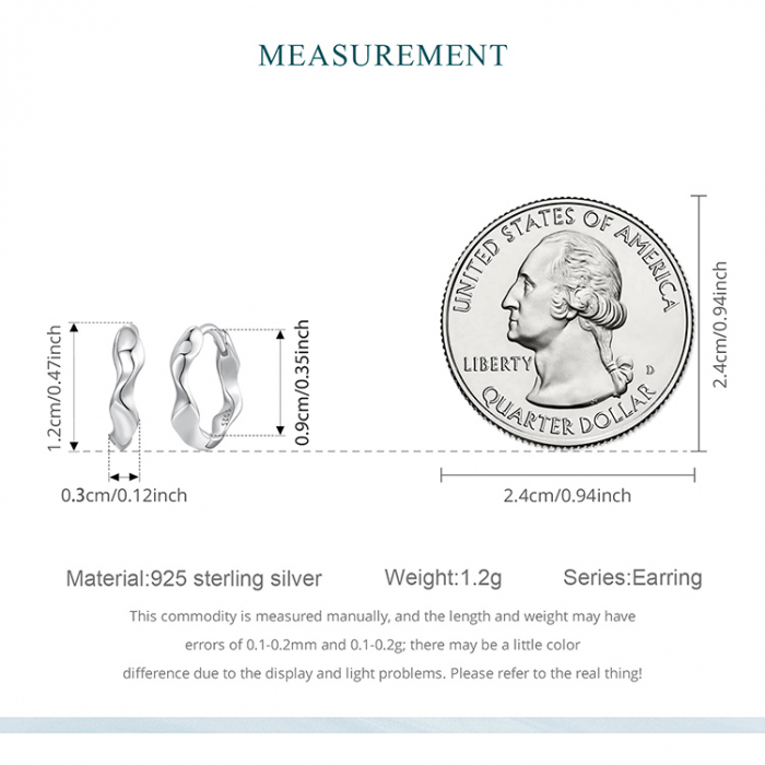 Cercei argint rotunzi cu valuri [10]