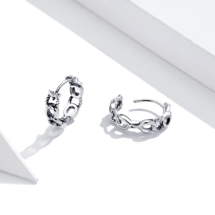 Cercei argint rotunzi cu zale [3]