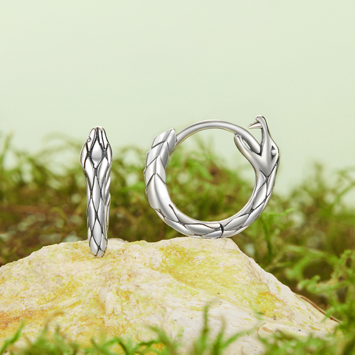 Cercei argint rotunzi sarpe [3]