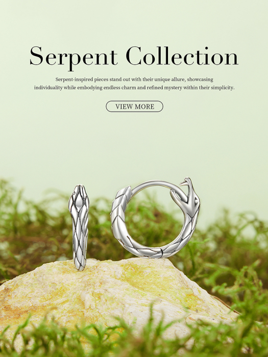 Cercei argint rotunzi sarpe [16]