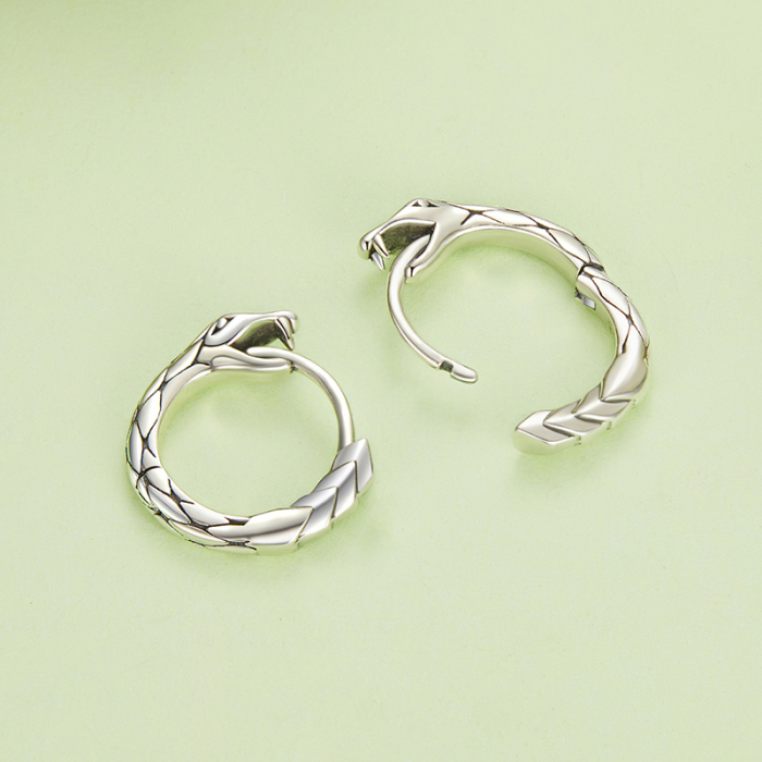 Cercei argint rotunzi sarpe [7]